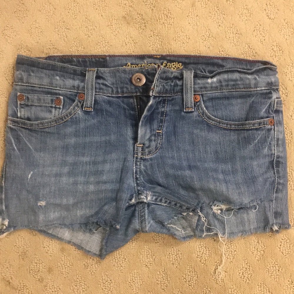 American Eagle Slightly Ripped Jean Shorts